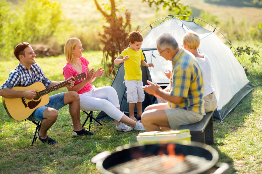 famille camping aveyronnais
